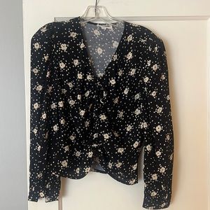 Rouje floral blouse with tie detail size 38